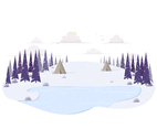 Vector Winter Landscape illustration