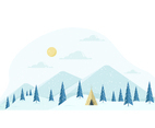 Vector Winter Landscape illustration