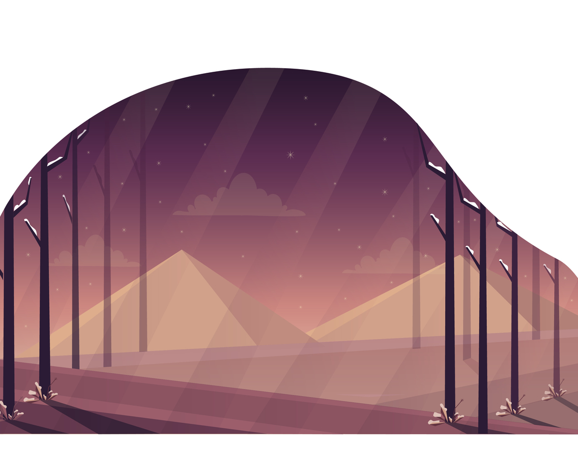 Vector Spring Landscape illustration