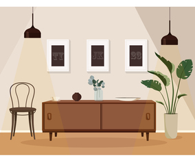 Vector Livingroom Illustration