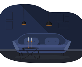 Vector Livingroom Illustration