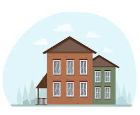 Vector Winter Landscape illustration