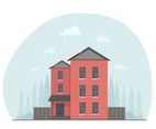 Vector Winter Landscape illustration