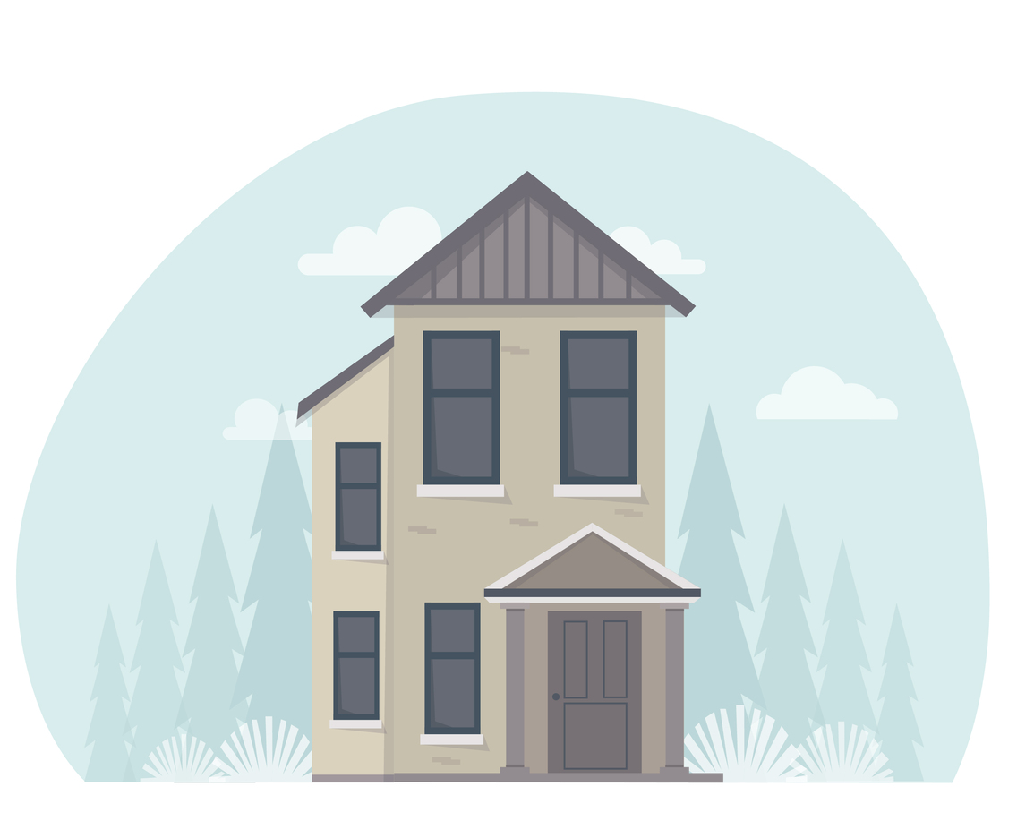 Vector Winter Landscape illustration