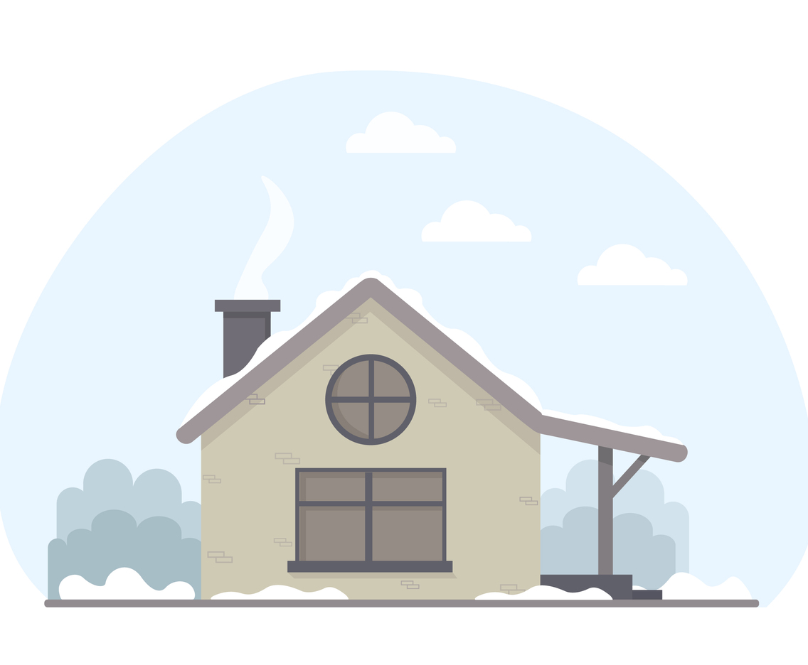 Vector Winter Landscape illustration