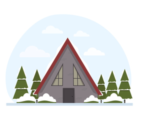 Vector Winter Landscape illustration