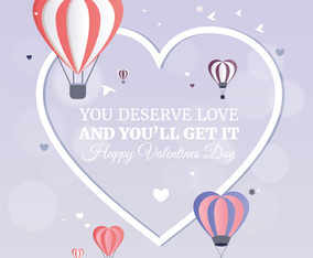 Vector Valentine's Day Greeting Card