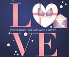 Vector Valentine's Day Greeting Card