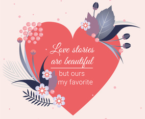 Vector Valentine's Day Greeting Card