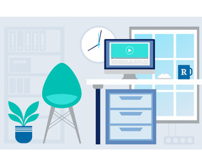 Vector Designer Room Illustration