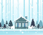 Vector Winter Landscape illustration