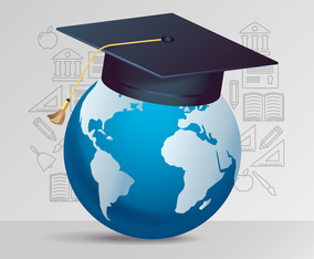 Modern Education With Icons Background Element