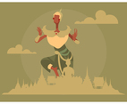 Abstract Bangkok Dancer Vector