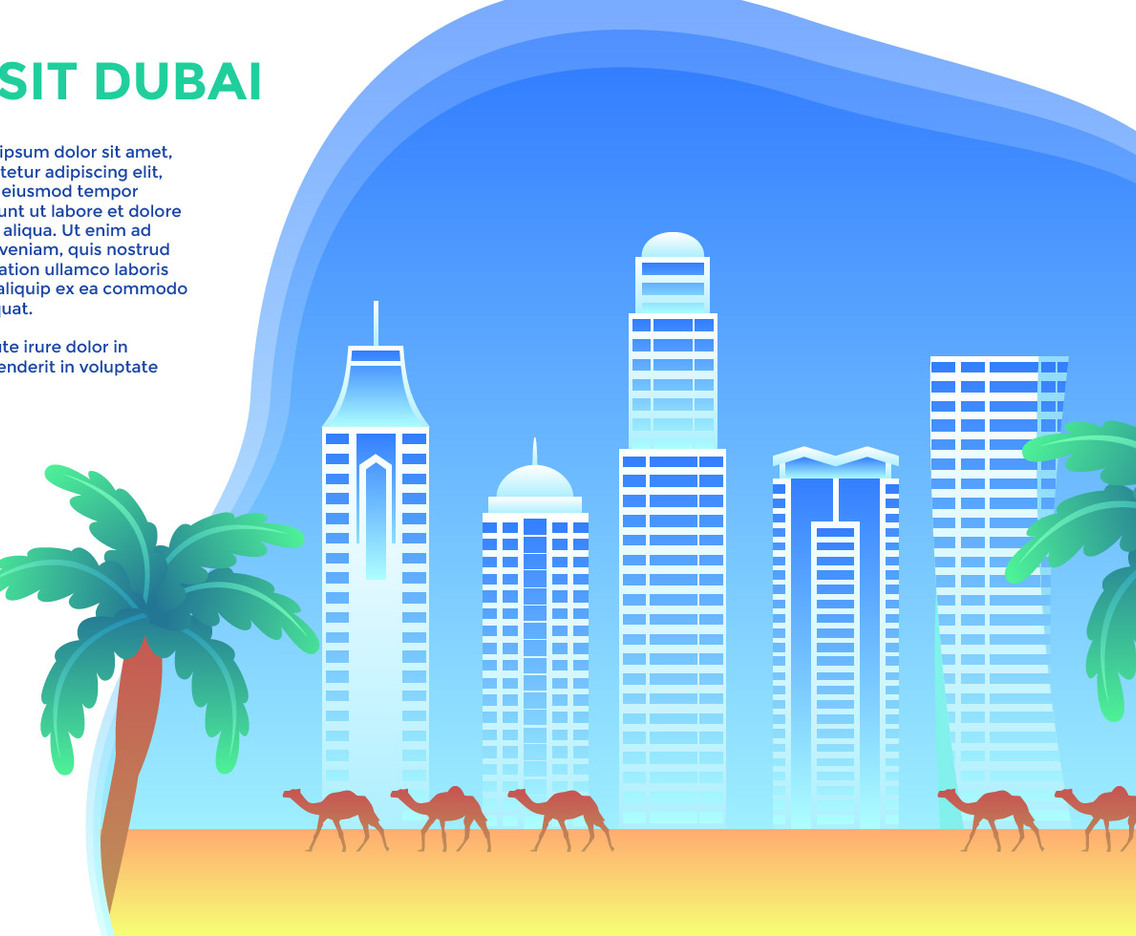 Visit Dubai Vector