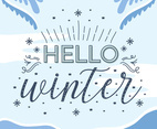 Hello Winter Vector