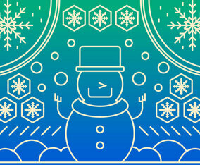 Amazing Sapporo Snow Festival Vectors