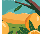 Menton France Lemon Festival Vector Design