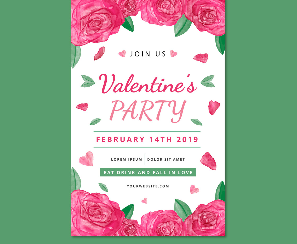 Cute Valentine's Poster Template
