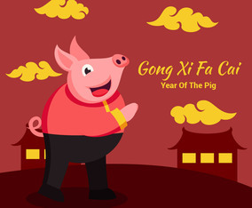 chinese new year pig