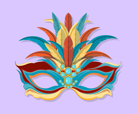 Carnevale Di Venezia Mask Vector Illustration