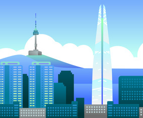 Outstanding Seoul Vectors