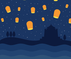 Taiwan Sky Full Of Lanterns