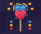 Valentine candy hearts Vector