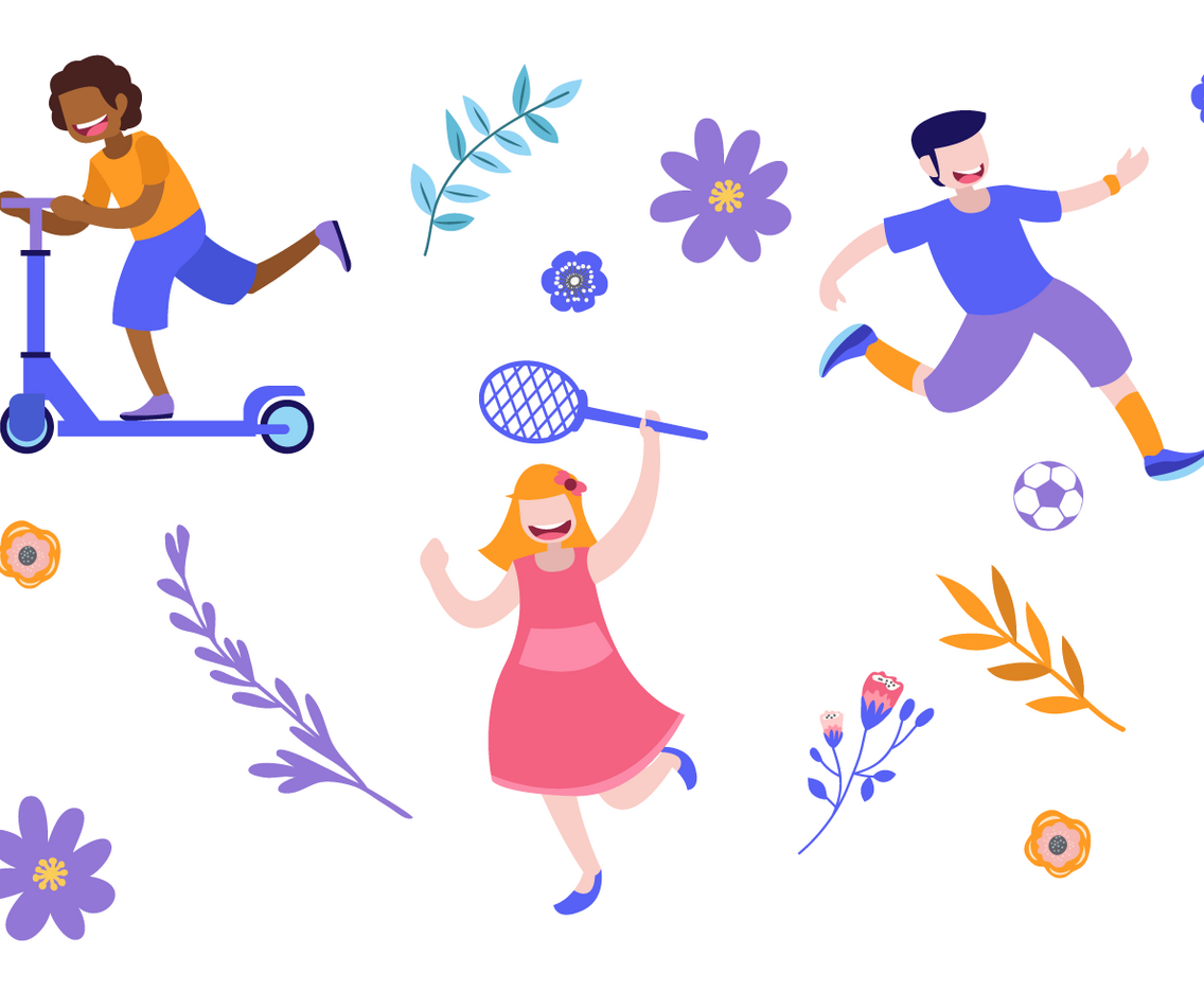 Playing Fun At World Youth Day Vector Illustration