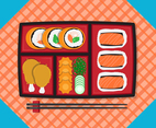 Bento Box Vector Illustration