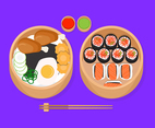 Bento Box Vector Illustration