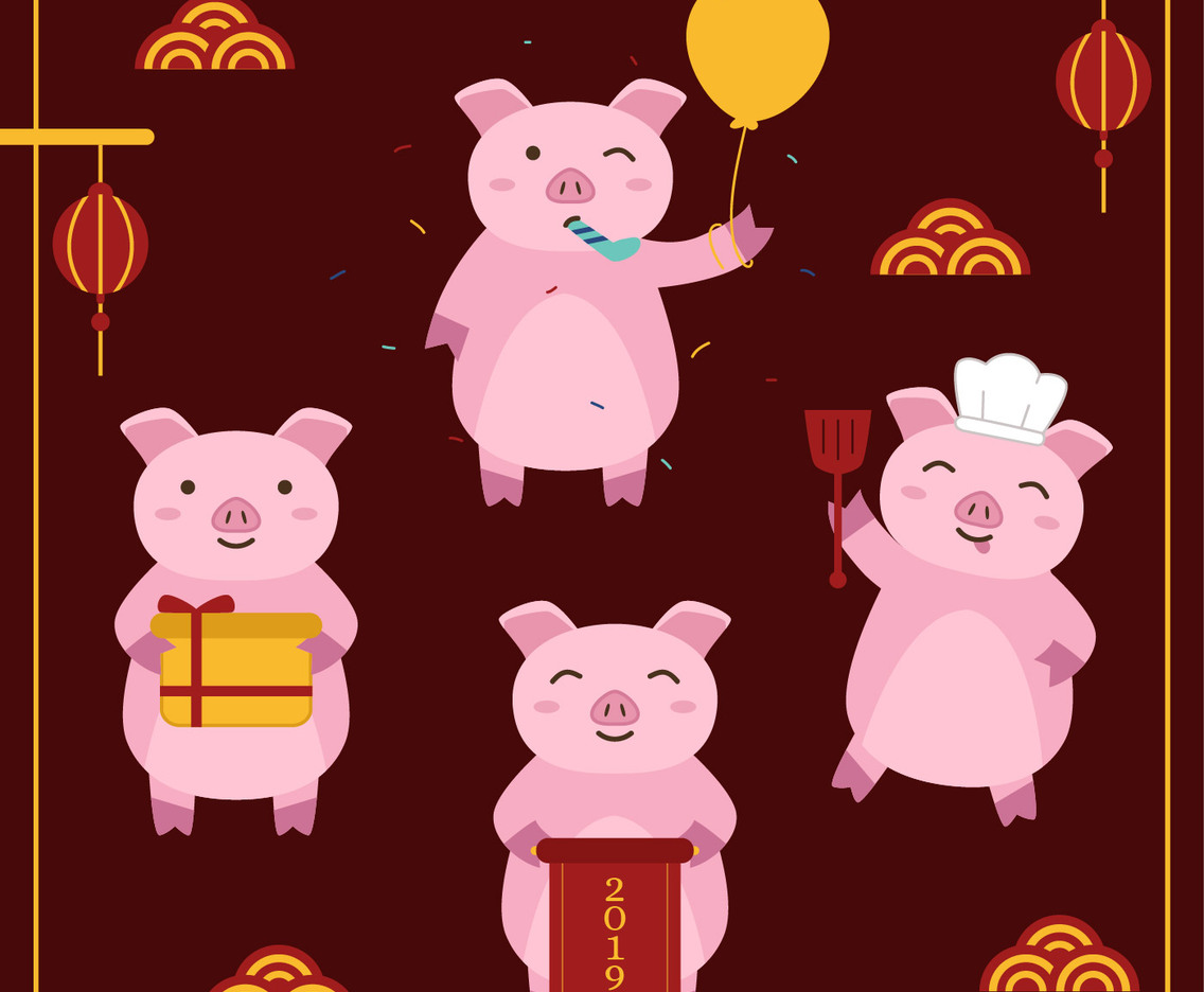 Chinese New Year 2019 Vector