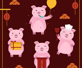 Chinese New Year 2019 Vector