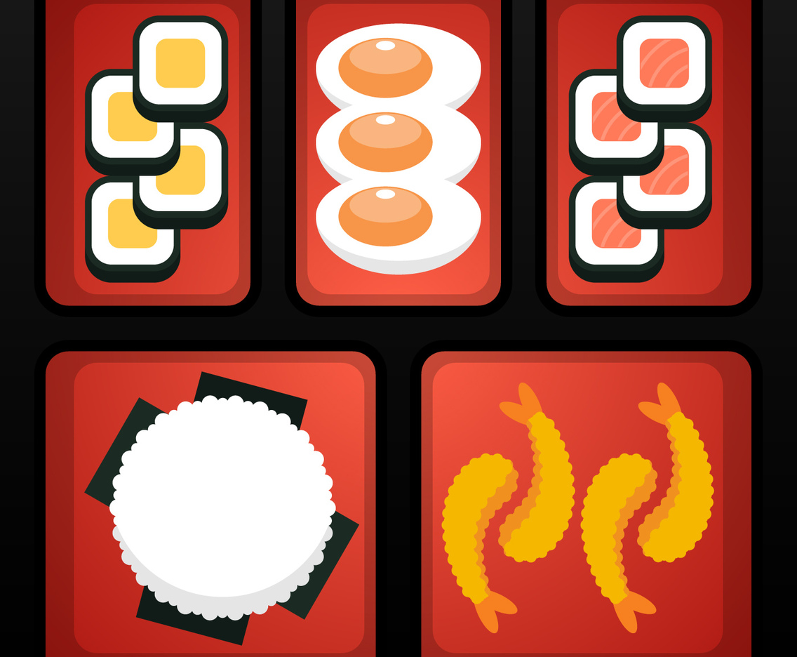 Traditional Japanese Bento Box Lunch Vector Illustration