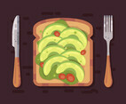 Avocado Toast Vector
