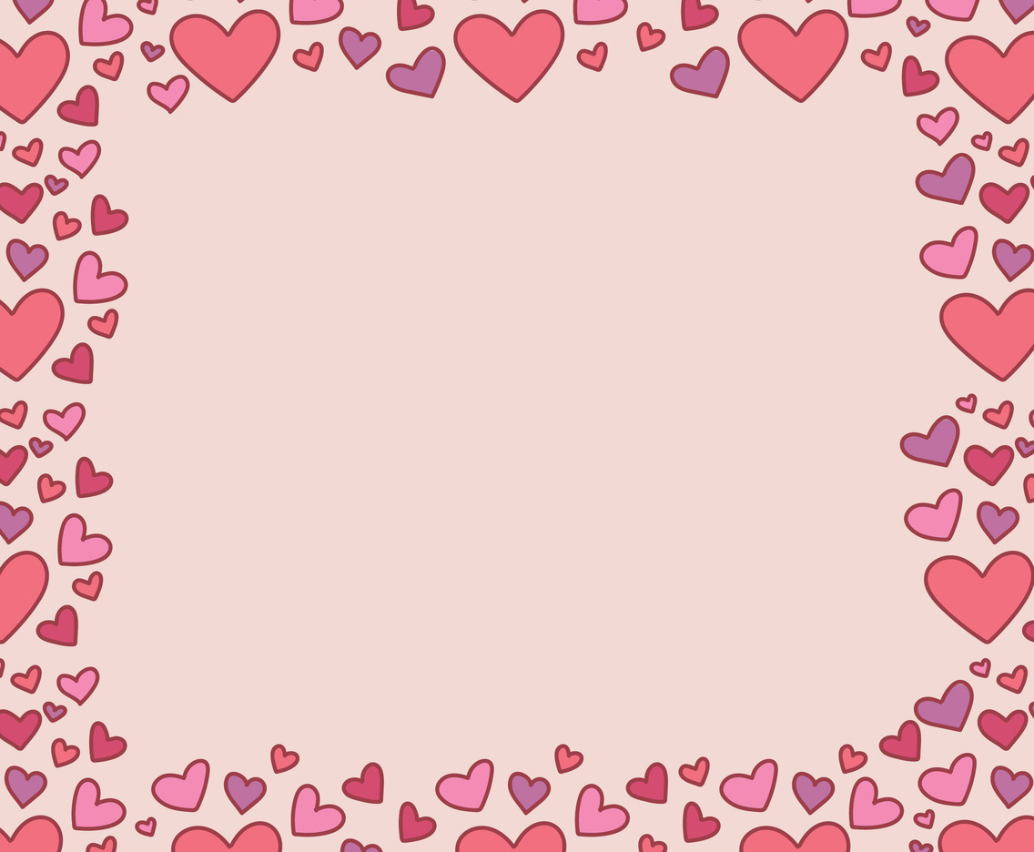 Doodled Hearted Frame