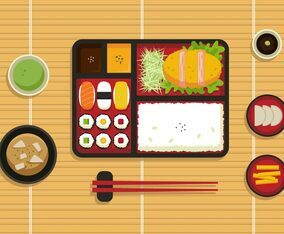 Bento Box Illustration