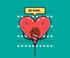 Valentine Candy Hearts Vector