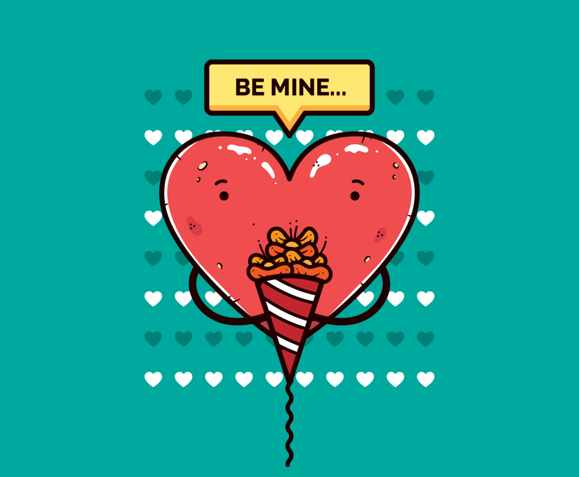 Valentine Candy Hearts Vector
