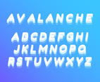 Awesome Icy Alphabet Vectors