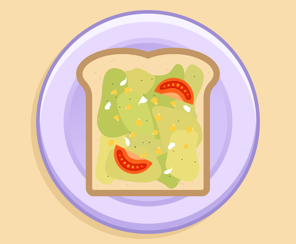 Avocado Toast on plate