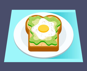 Avocado Toast Illustration