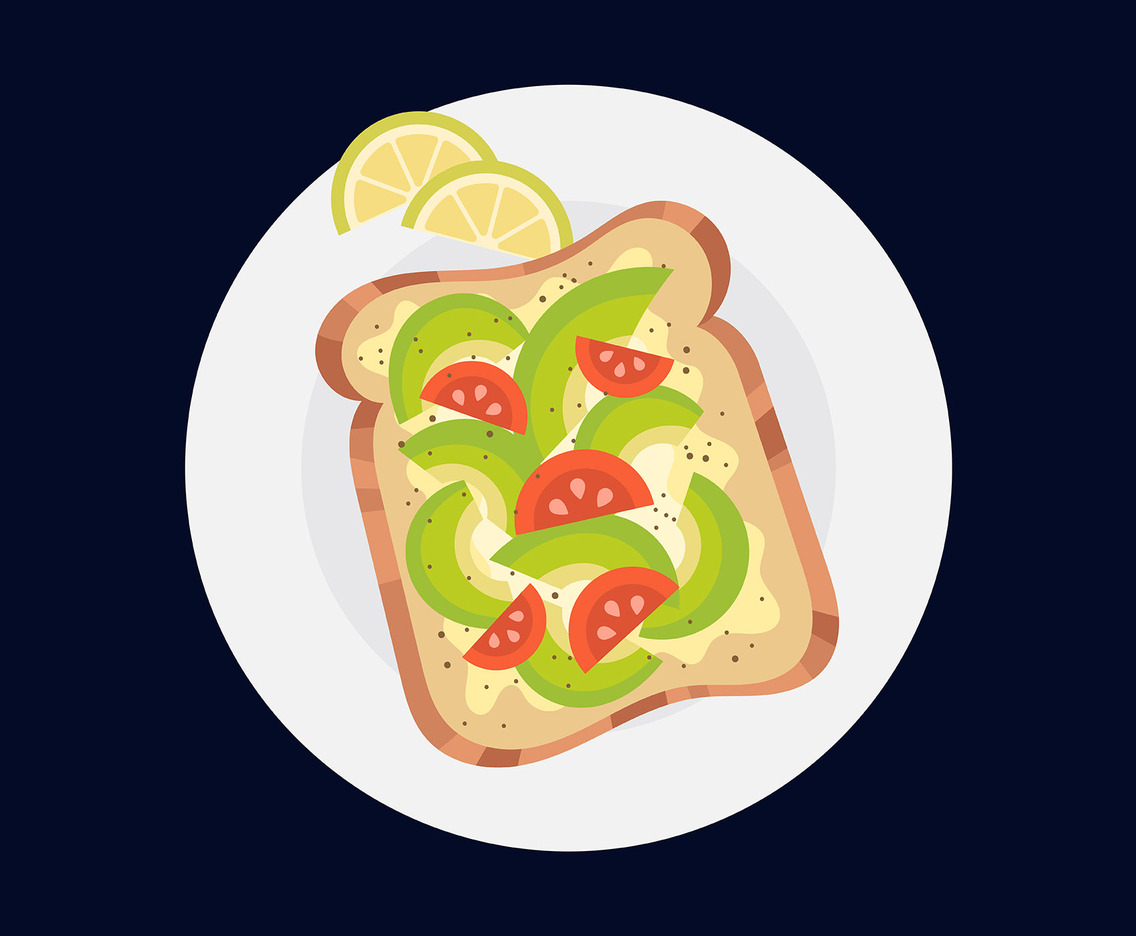 Avocado Toast Illustration