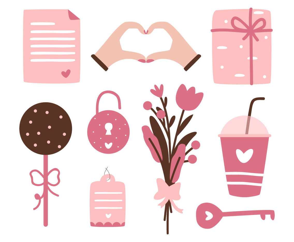 Valentine's Day Element Vector