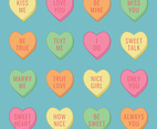 Candy Hearts With Messages