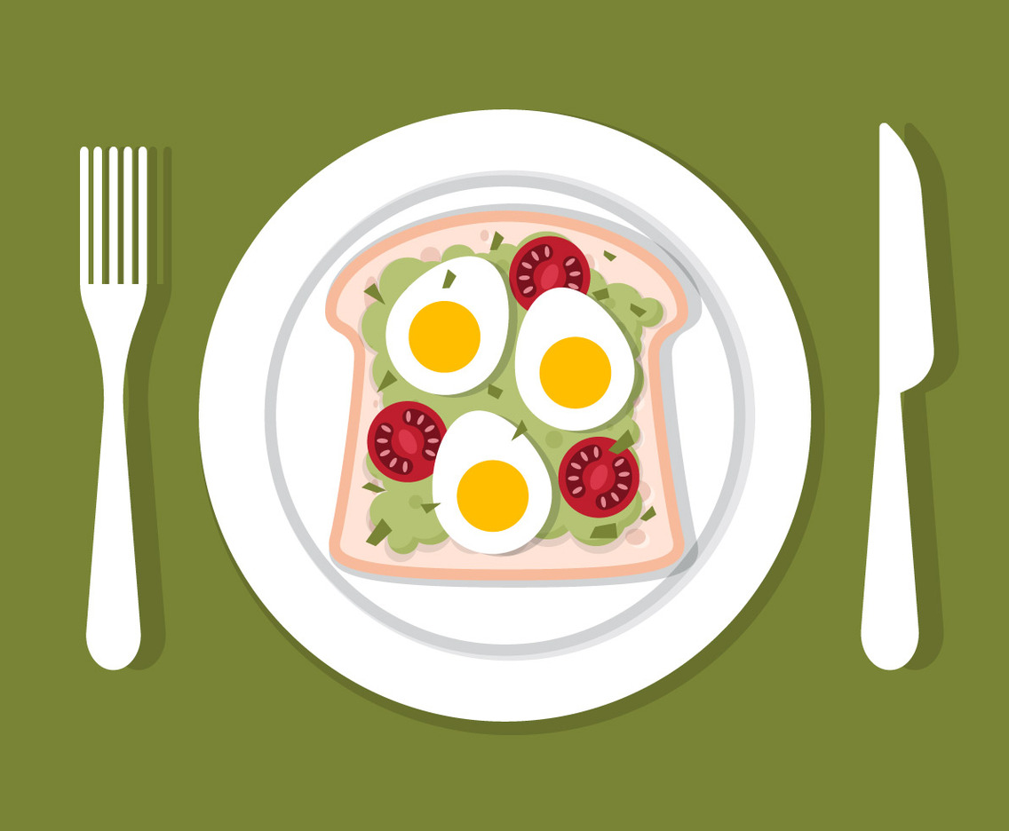 Avocado Toast Illustration