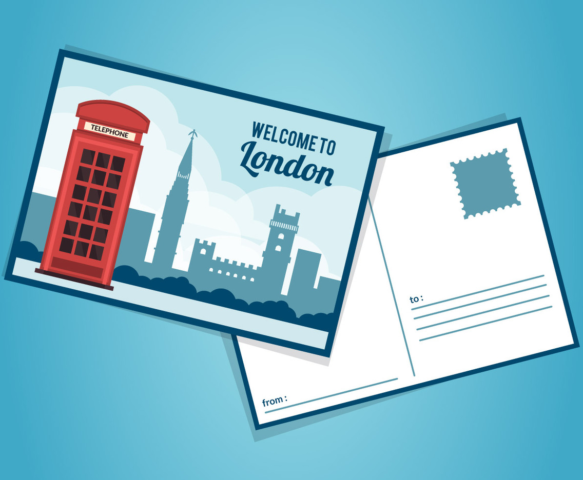London Postcard Template