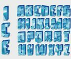 Icy Alphabet Vector