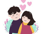 Boy in Love Vector