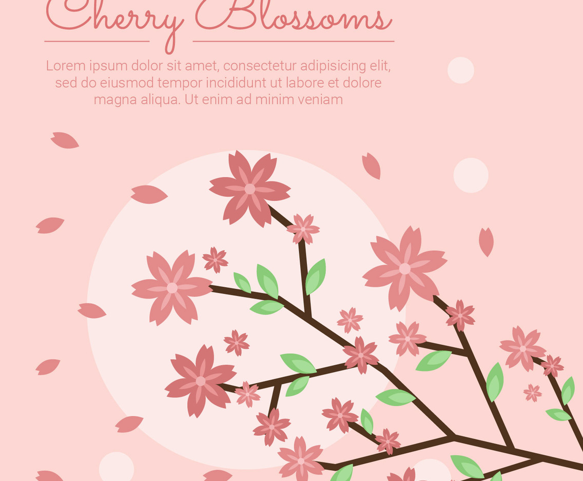 Cherry Blossom Sakura Vector