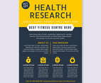 Outstanding Health Lifestyle Flyer Vectors